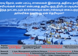 இரவு நேரம், மண் பரப்பு, சாலைகள் இல்லாத நாடு. ஆச்சரியங்கள் என்ன? படியுங்கள்! இந்த நாட்டையும் காசாவையும் கனடாவையும் கைப்பற்ற அமெரிக்க துடிப்பது ஏன்? Theme: “Greenland – wonderful country”, Image by “The News Park”