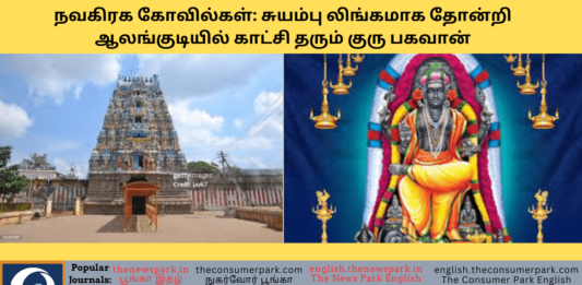 Theme: “Nava Gragha Temples – Alangudi Guru Bhagavan Temple”, Image by “The News Park”