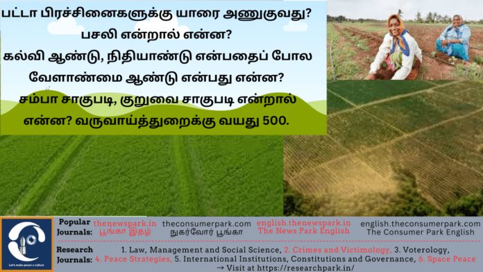 Theme: agricultural land administration, Image by “The News Park”